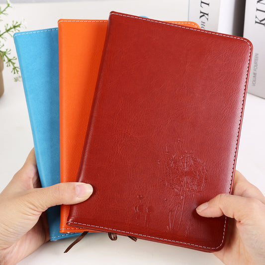 Office supplies leather embossed notebook