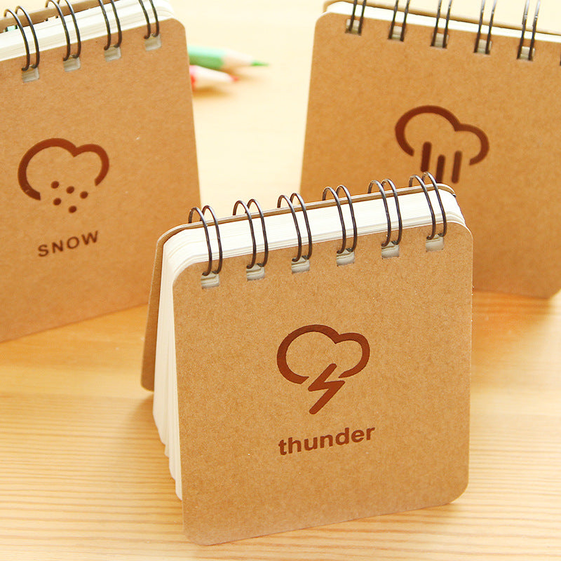 70-page weather forecast series coil notebook portable eye protection notepad